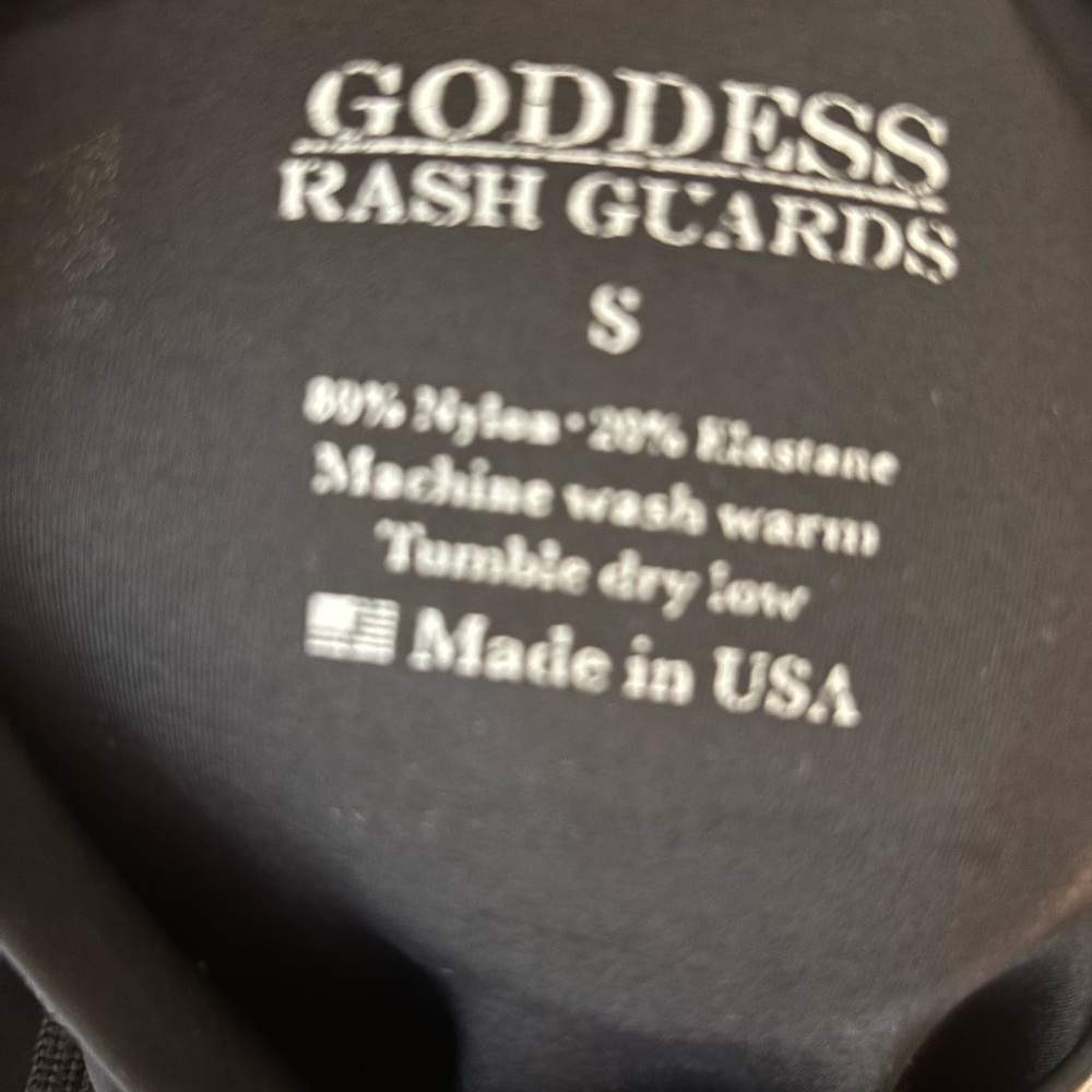 Goddess Black Rash Guard Top - Picture 4 of 4